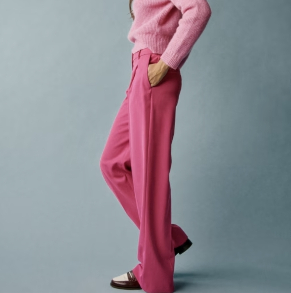 Sezane Giacomo Trouser Fuschia 36 NWOT